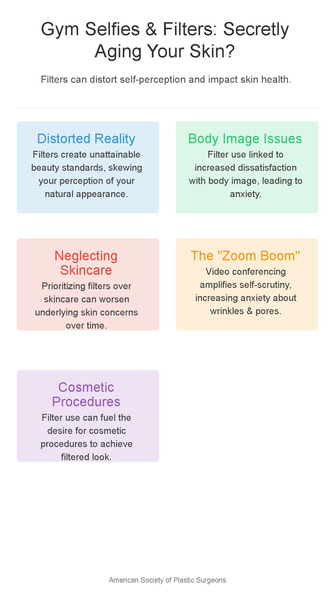 Infographic: Gym Selfies: Are Filters Secretly Aging Your Skin?