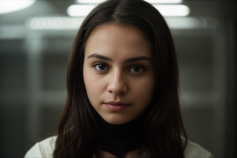 Split image. One side shows a human face expressing anxiety. The other side shows a stylized AI interface reflecting similar patterns.