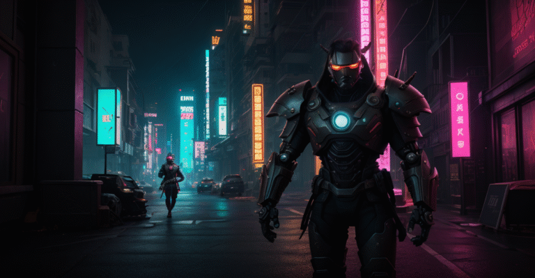 Skyscraper Tears: Neon Nightfall